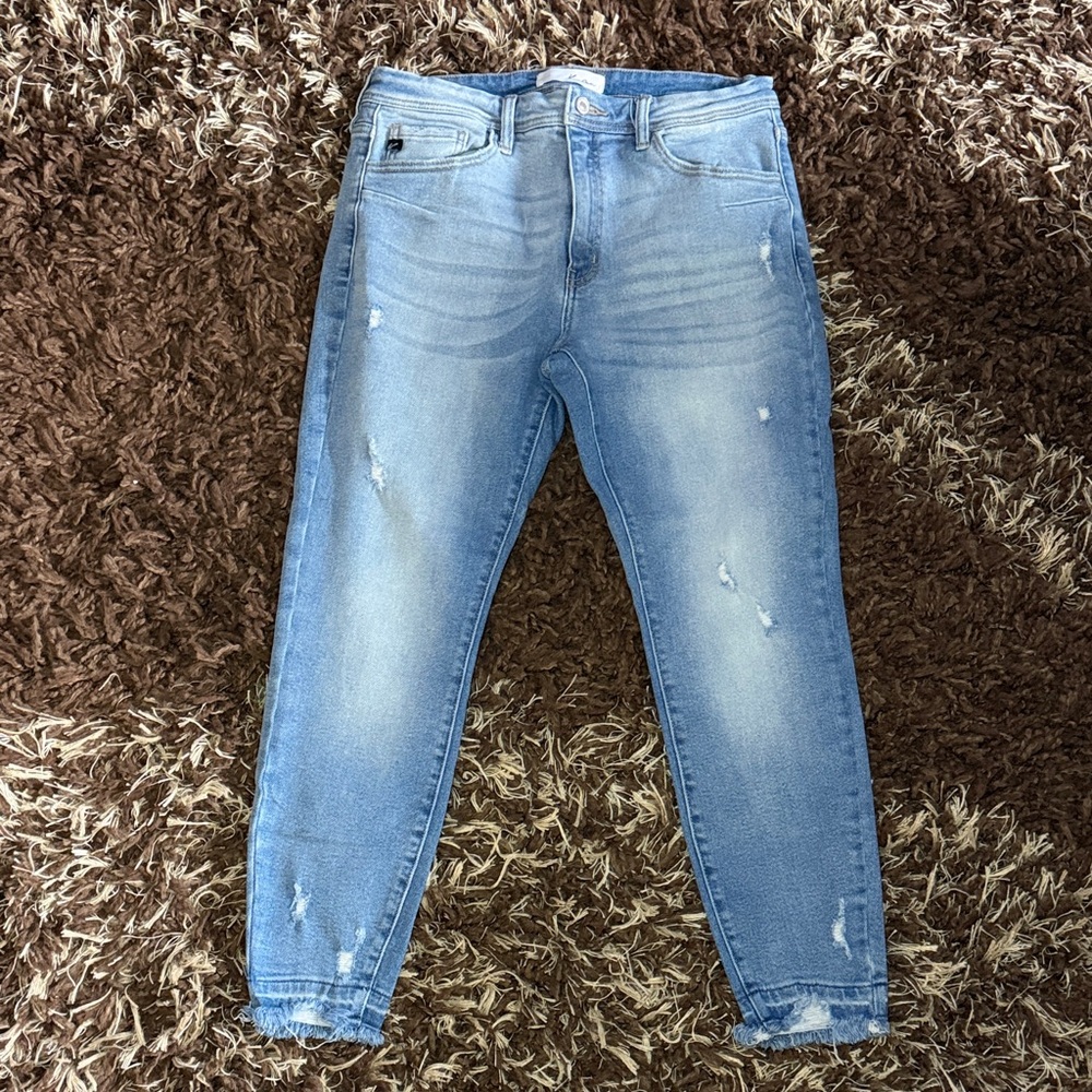 KanCan Light Blue Distressed Women Jeans
